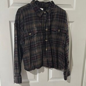 American Eagle Outfitters Multicolor Plaid Shirt